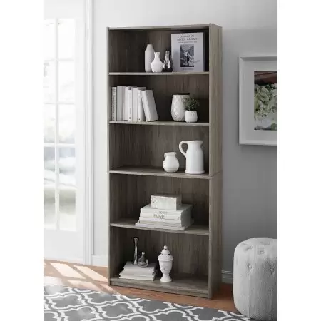 light grey walmart book shelf