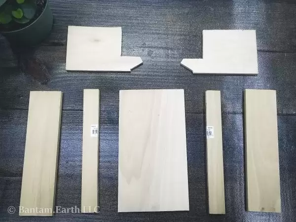 wood panels for planter box